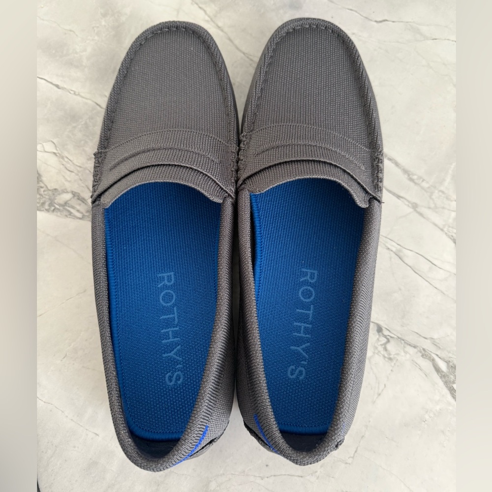 Rothy's Charcoal and Blue Men's Loafers